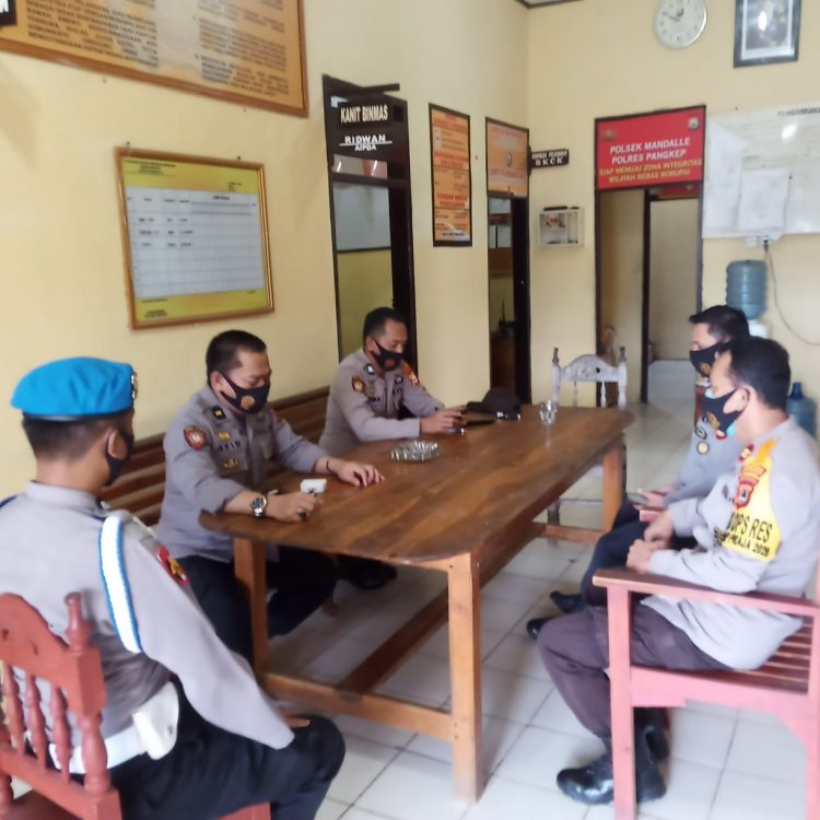 Siwas Polres Pangkep Berkunjung Ke Polsek Mandalle, Ini Tujuannya