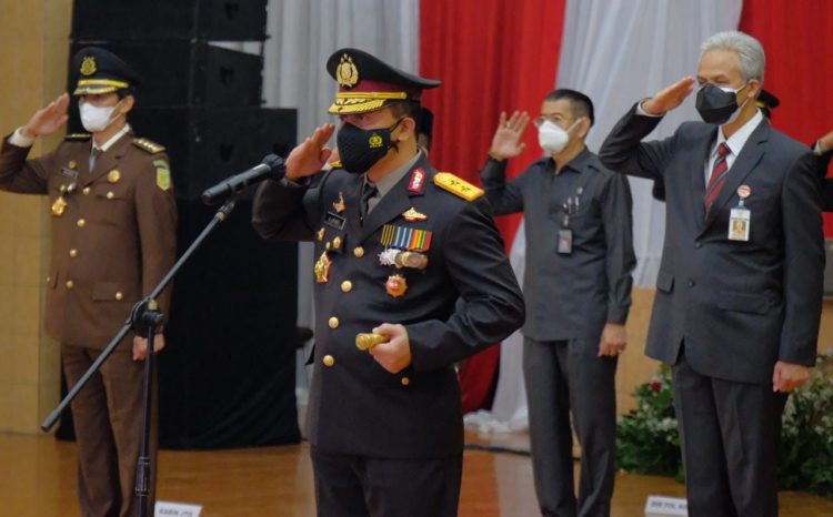 Polda Jateng Gelar Upacara HUT Bhayangkara ke-75 Secara Virtual