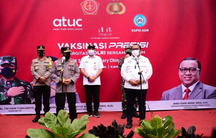 KSPSI  dan Polri Akan Gelar Vaksinasi untuk 15.000 Buruh di Bandung