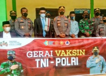 Gerai Vaksin TNI-POLRI, di Pesantren Daarurrahmah Sepadan