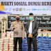 Kapolres Dumai AKBP Mohammad Kholid, S.I.K bersama Walikota Dumai H. Paisal, SKM, MARS pimpin pelaksanaan Bakti Sosial Dumai