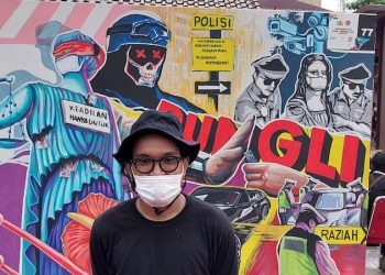 Pemural La Ode Umar Menang Lomba Mural Polri, Kantongi Hadiah Rp50 Juta