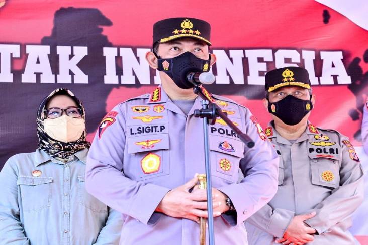 Akselerasi Vaksinasi Serentak, Kapolri: Agar Laju Pengendalian Covid-19 saat Nataru Bisa Dijaga