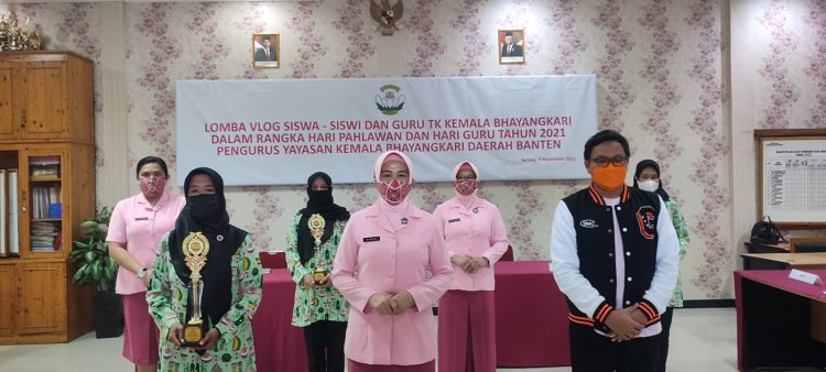 Peringati Hari Pahlawan dan Hari Guru, Kemala Bhayangkari Daerah Banten Adakan Lomba Vlog