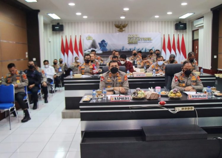 Pejabat Polda Aceh Ikuti Apel Kasatwil Secara Virtual