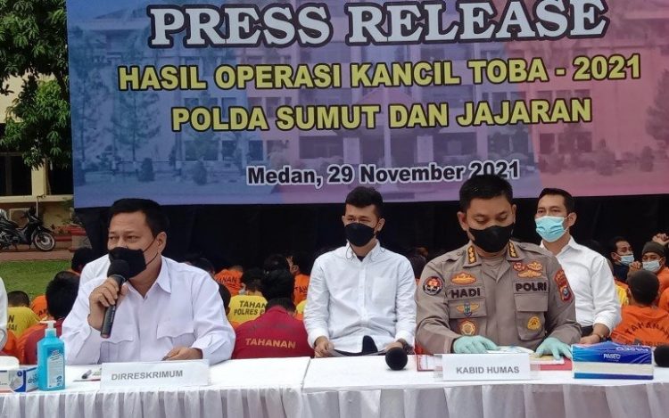 Polda Sumut Tangkap 147 Bandit Saat Operasi Kancil Toba 2021