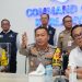 Kakorlantas Polri dan Wamen BUMN melakukan kunjungan ke Command Center KM 29 PJR Korlantas Polri di Tol Jakarta-Cikampek, Jumat (27/12/2023)